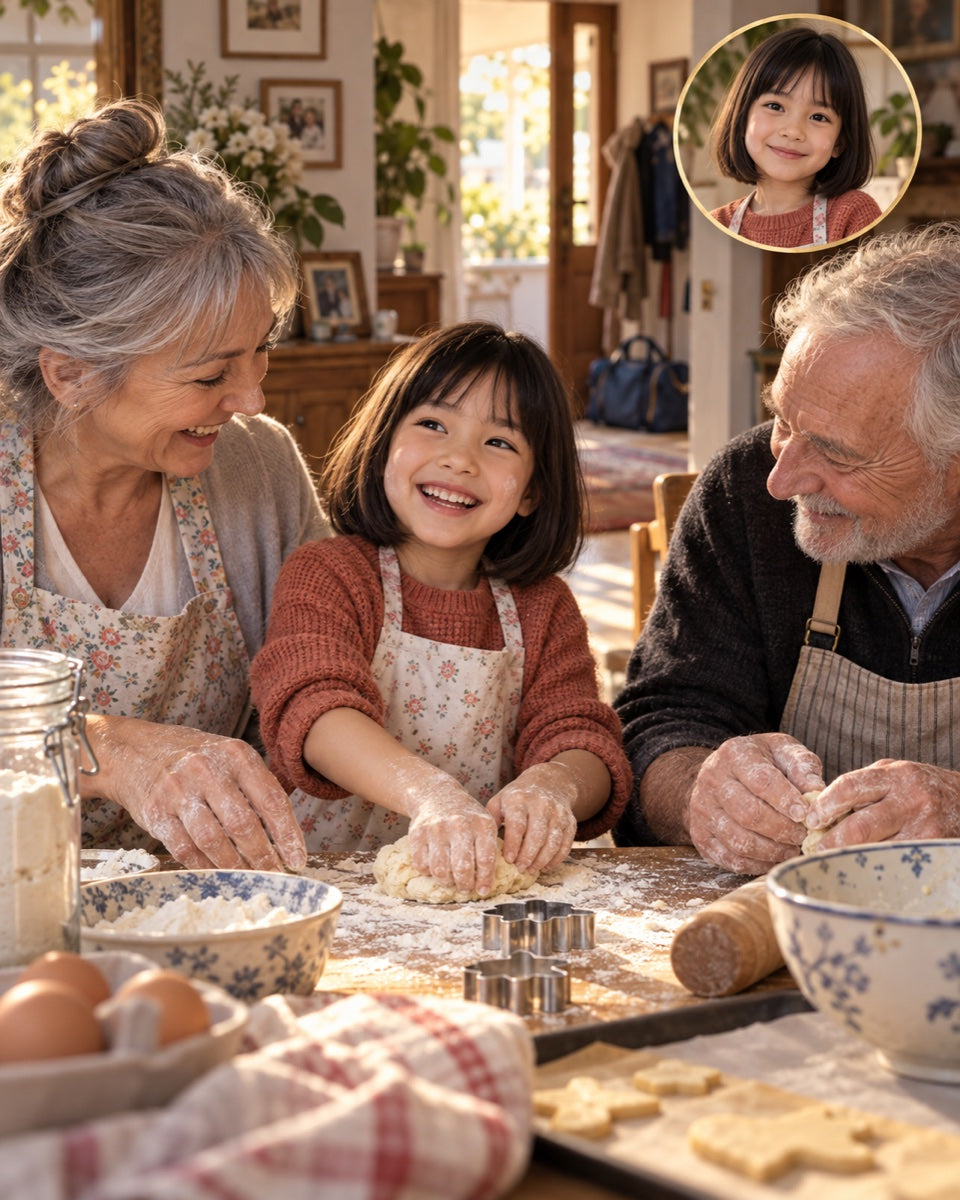 Couverture réaliste : un week-end chez les grands-parents